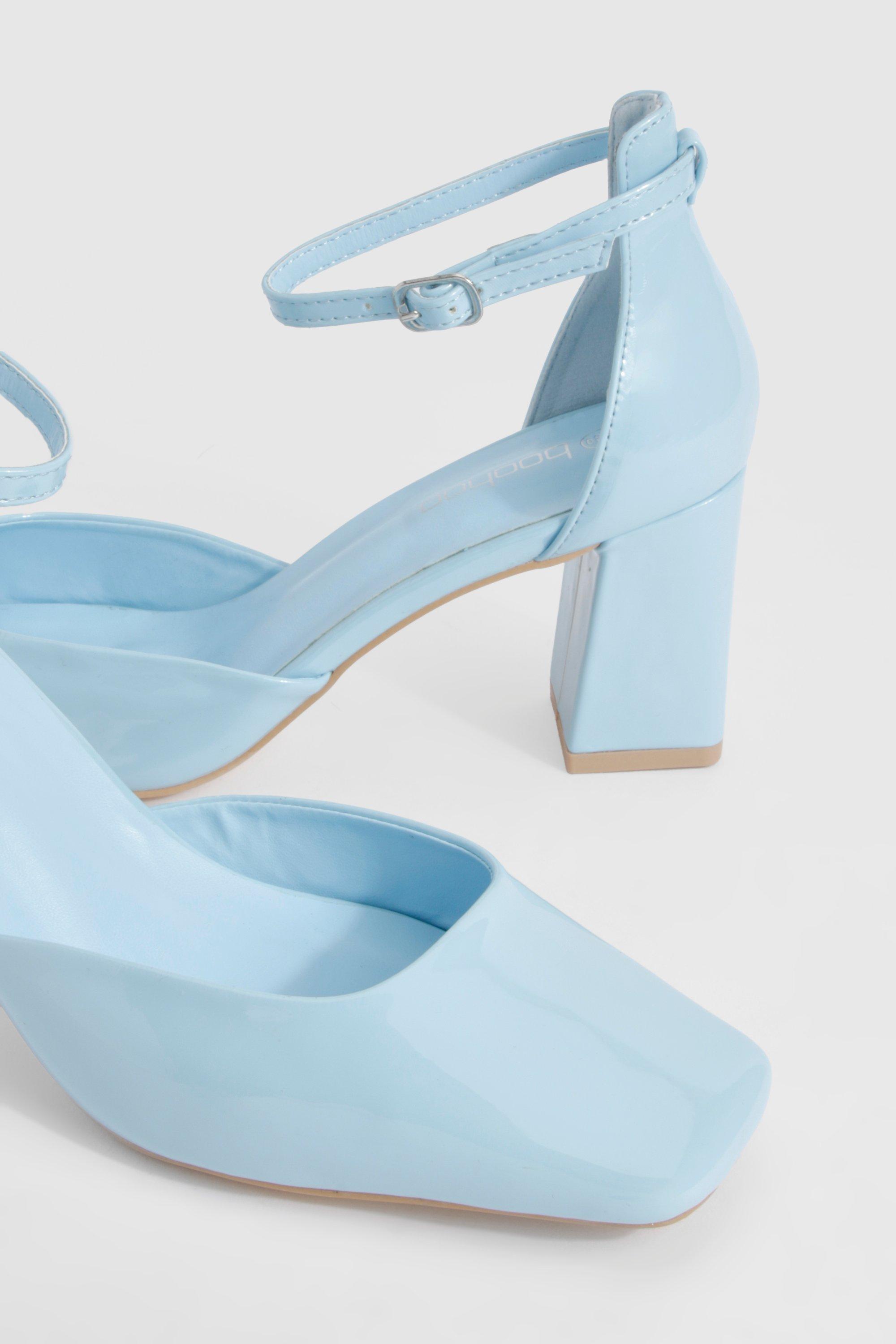Baby blue mules hotsell
